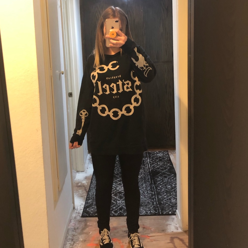 DROP DEAD - Steel City black sweatshirt